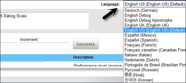 Selecting a Language
