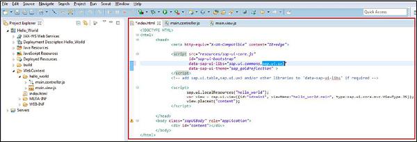 Data SAP UI Libs