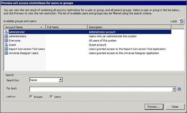 Preview Net Access