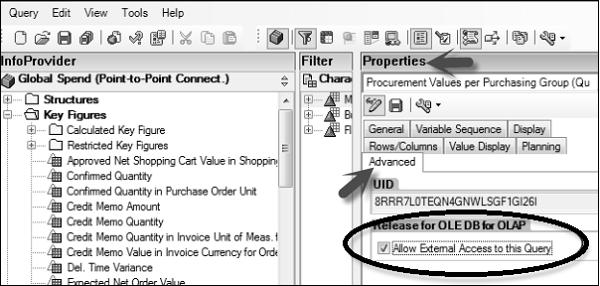 Enable Access to BEx Query