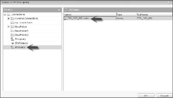Select BEx Query