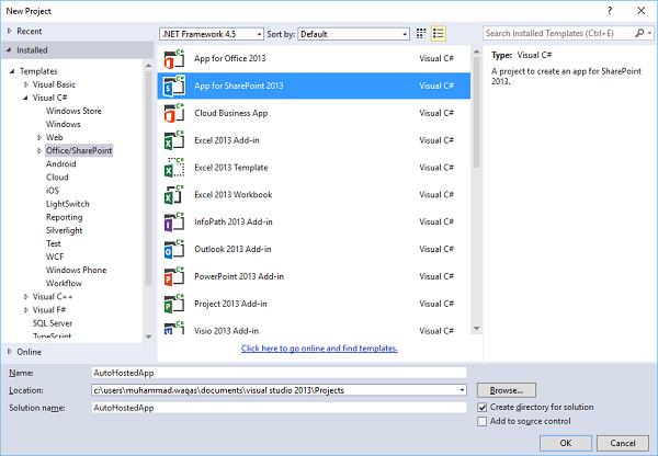 App for SharePoint 2013