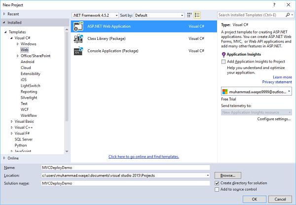 ASP.NET MVC application