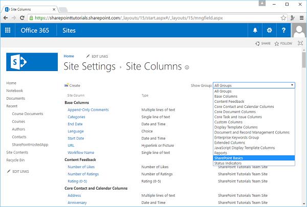 New Group SharePoint Basics
