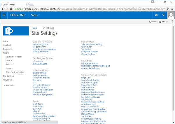 Site Content Types