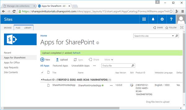 Uploaded file Tab