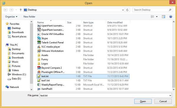 OpenFileDialog