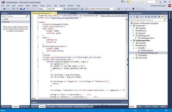 Silverlight project
