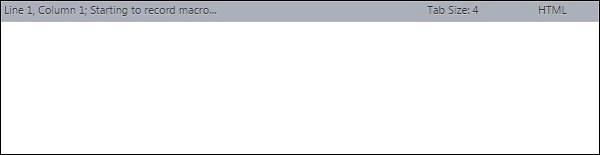 Message in Sublime Text Editor