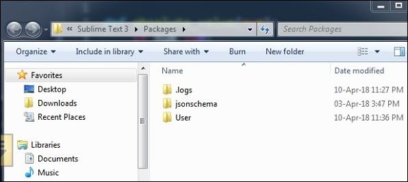 Packages User Directory Configuration2