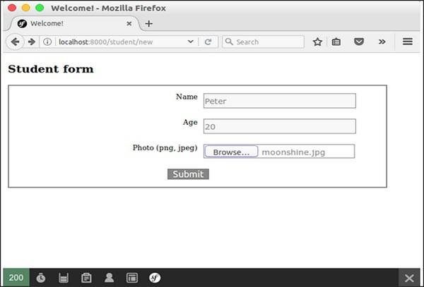 File Uploading Initial Page