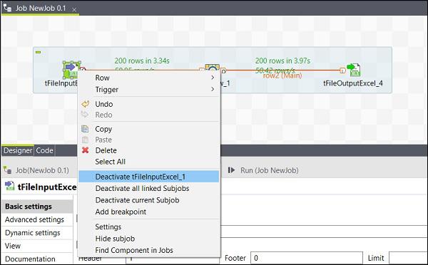 Deactivating a Component