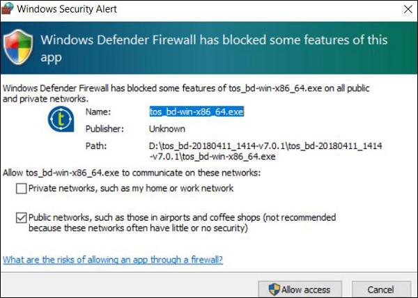 Windows Security Alert