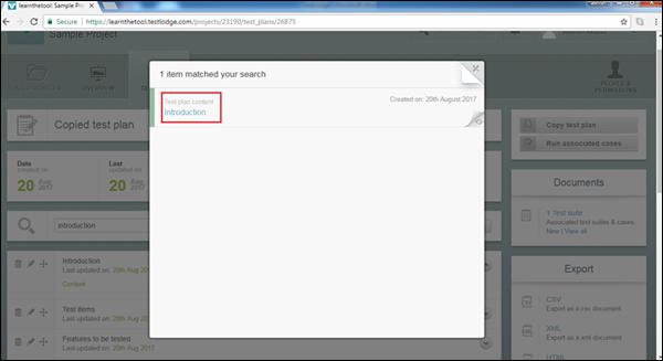 Clicking Search Button