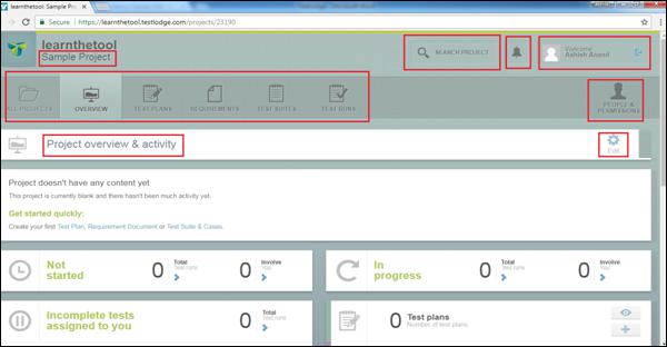 Dashboard Page