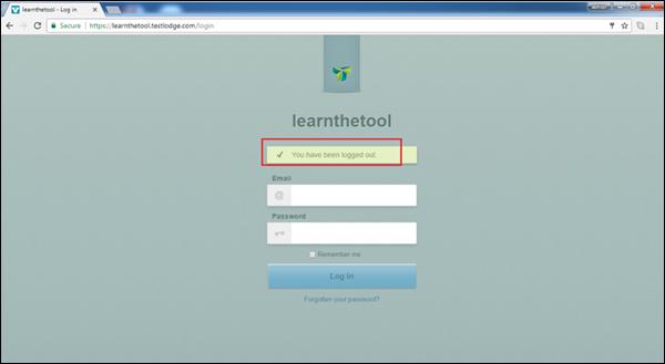 Logout Page