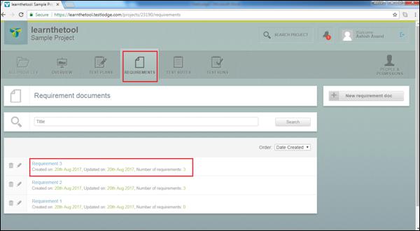 Navigate to the Requirements Section