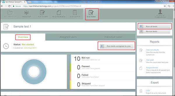 Overview Page
