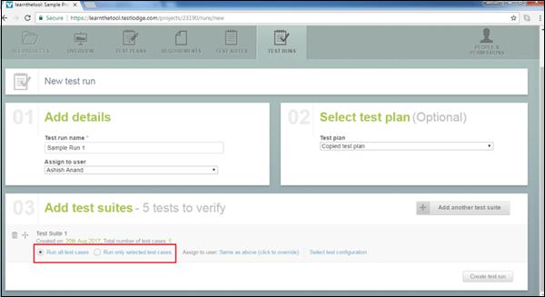 Run All Test Cases