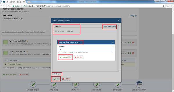Add Group or Configuration