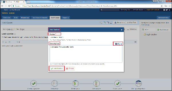 Add Section Button