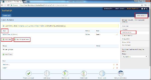Add Users Option