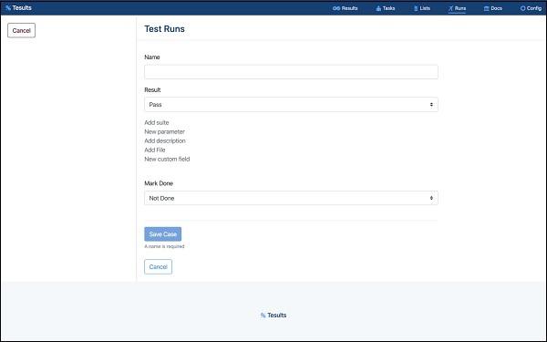 Adding Test Cases