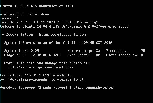 Installing SSH