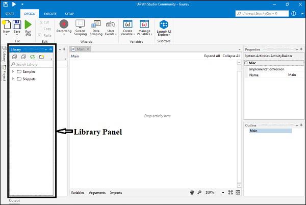 Complete Library Panel