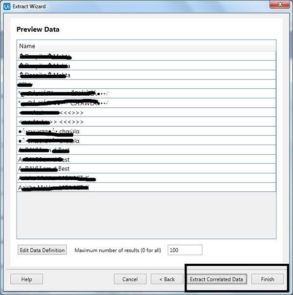 Data Scraping Message Box4