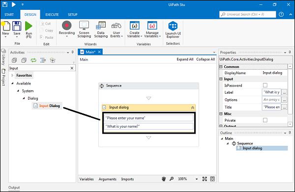 Input Dialog Two Fields Project Step6