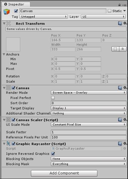 Canvas GameObject