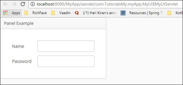 Vaadin Panel