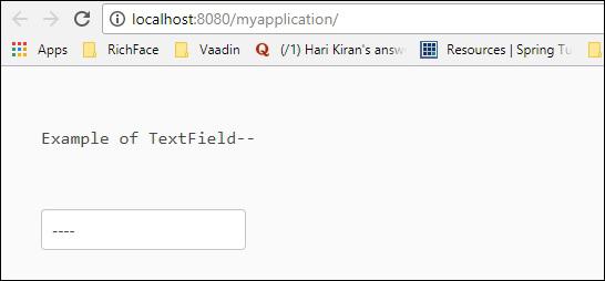 Vaadin Text Field