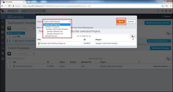 Move to Project
