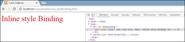 Color Inline Style Binding
