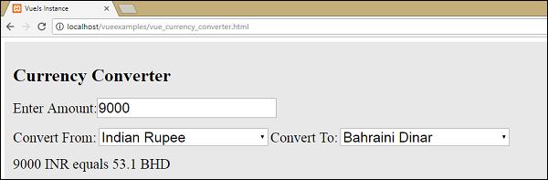 Conversion to BHD