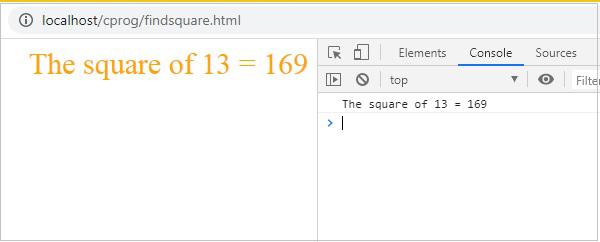 Find Square HTML