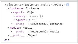 WebAssembly Instantiate