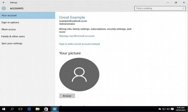 Account Setting