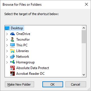 Choosing Browse