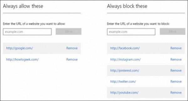 Inappropriate Websites