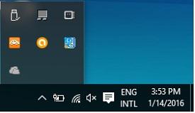 System Tray Features