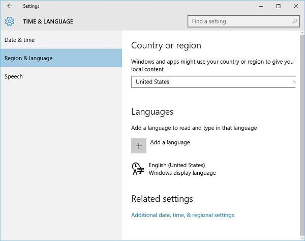 Localization Time Setting