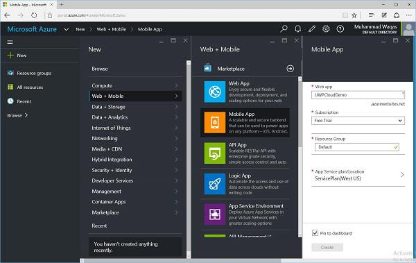 New Microsoft Azure