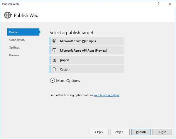 Publish Option