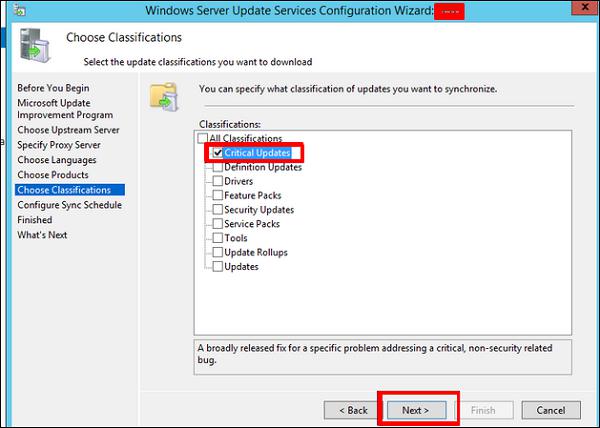 Choose Classifications