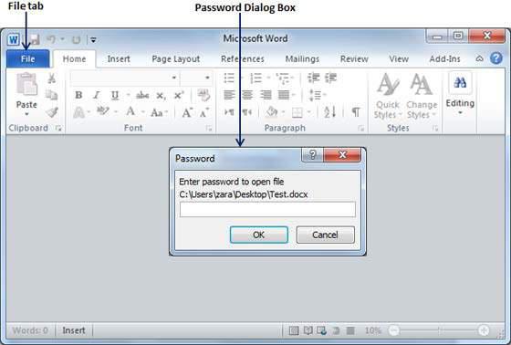 Password Dialog