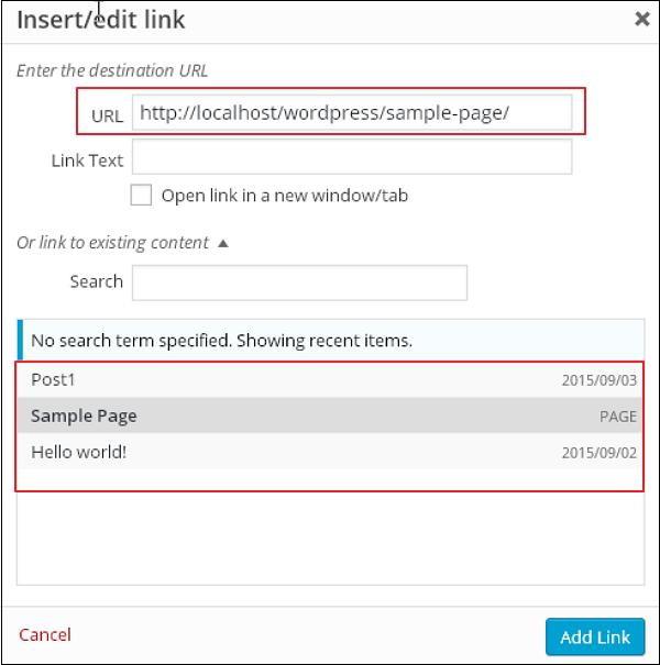 Wordpress Add Pages